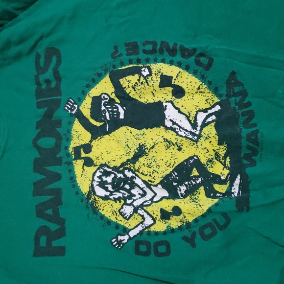 Ramones vintage green do you wanna dance tshirt. Size s - Picture 2 of 5
